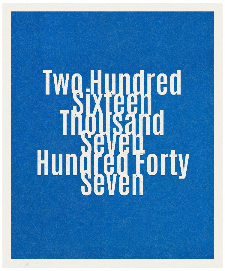Count #216747