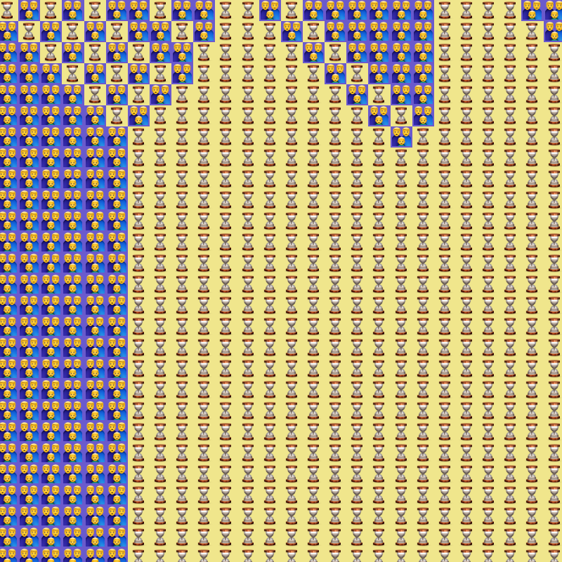 Elementary Cellular Emoji Automata #249