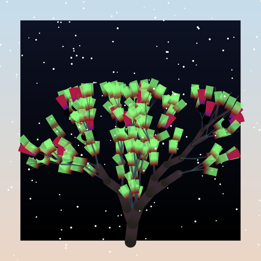 Some generative winter trees #2