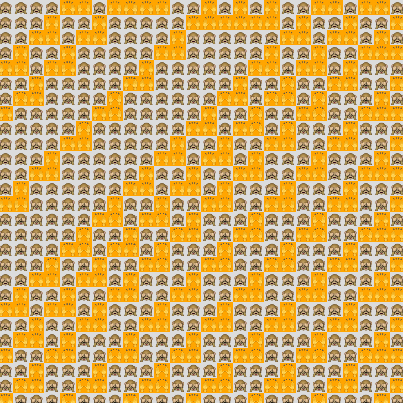 Elementary Cellular Emoji Automata #160