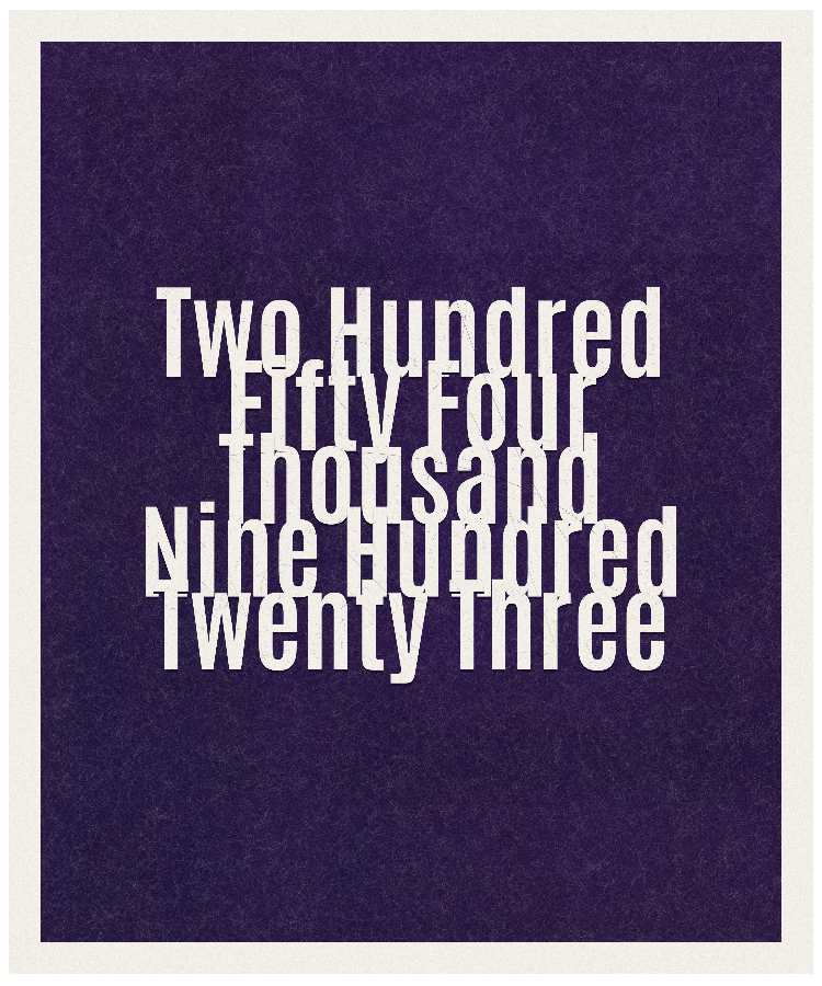 Count #254923