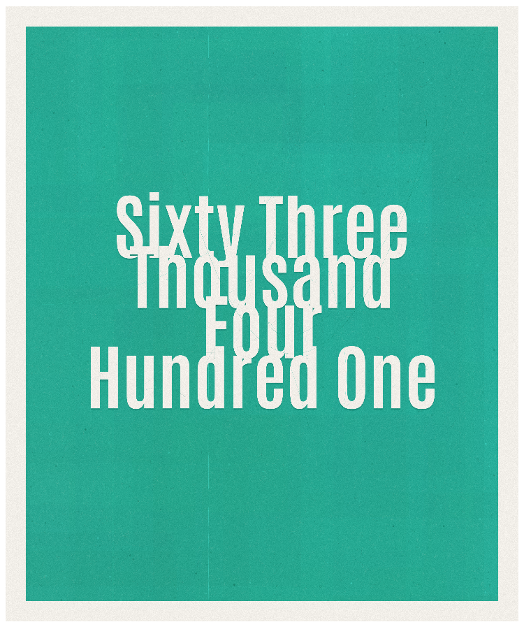 Count #63401