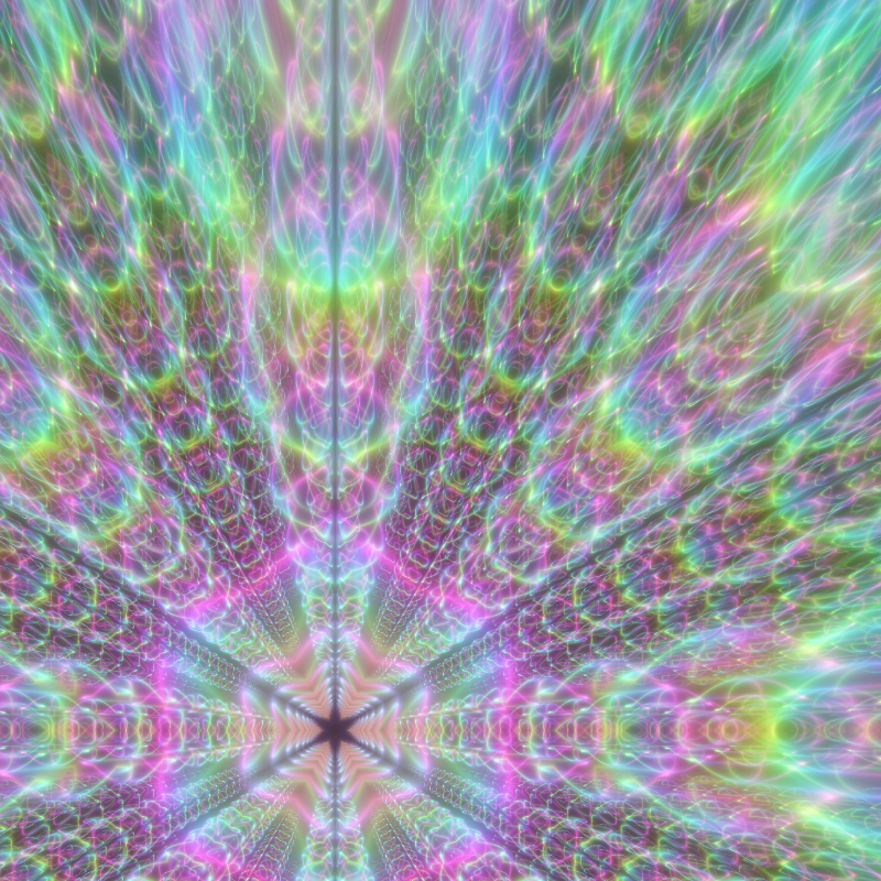 Fluorescent Hexagram #8