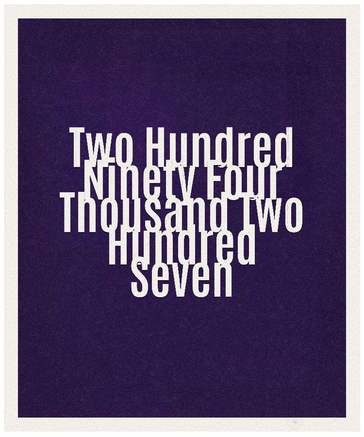Count #294207
