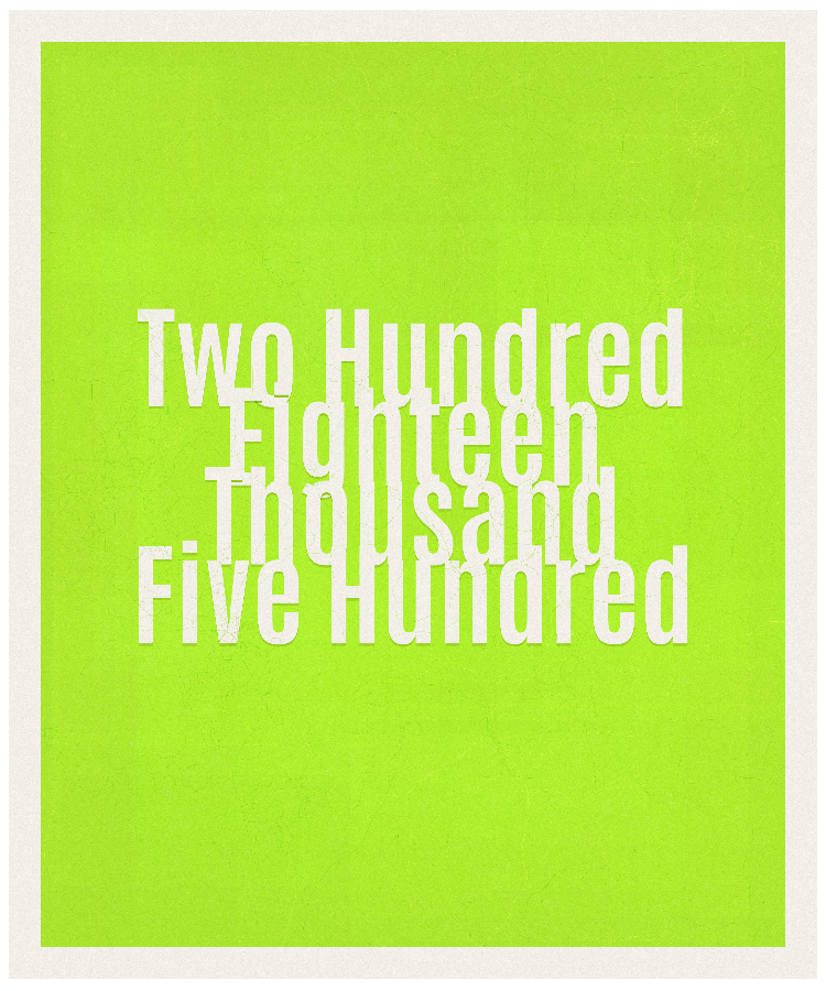 Count #218500
