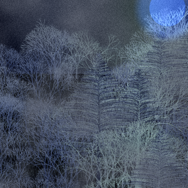 Moonlit Native Bush #72