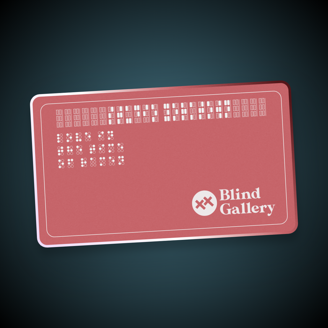 Blind Gallery Club Membership #211