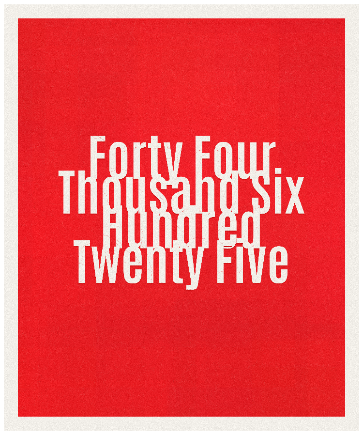 Count #44625