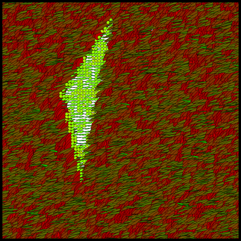 Flow Field Circles Triangle #96