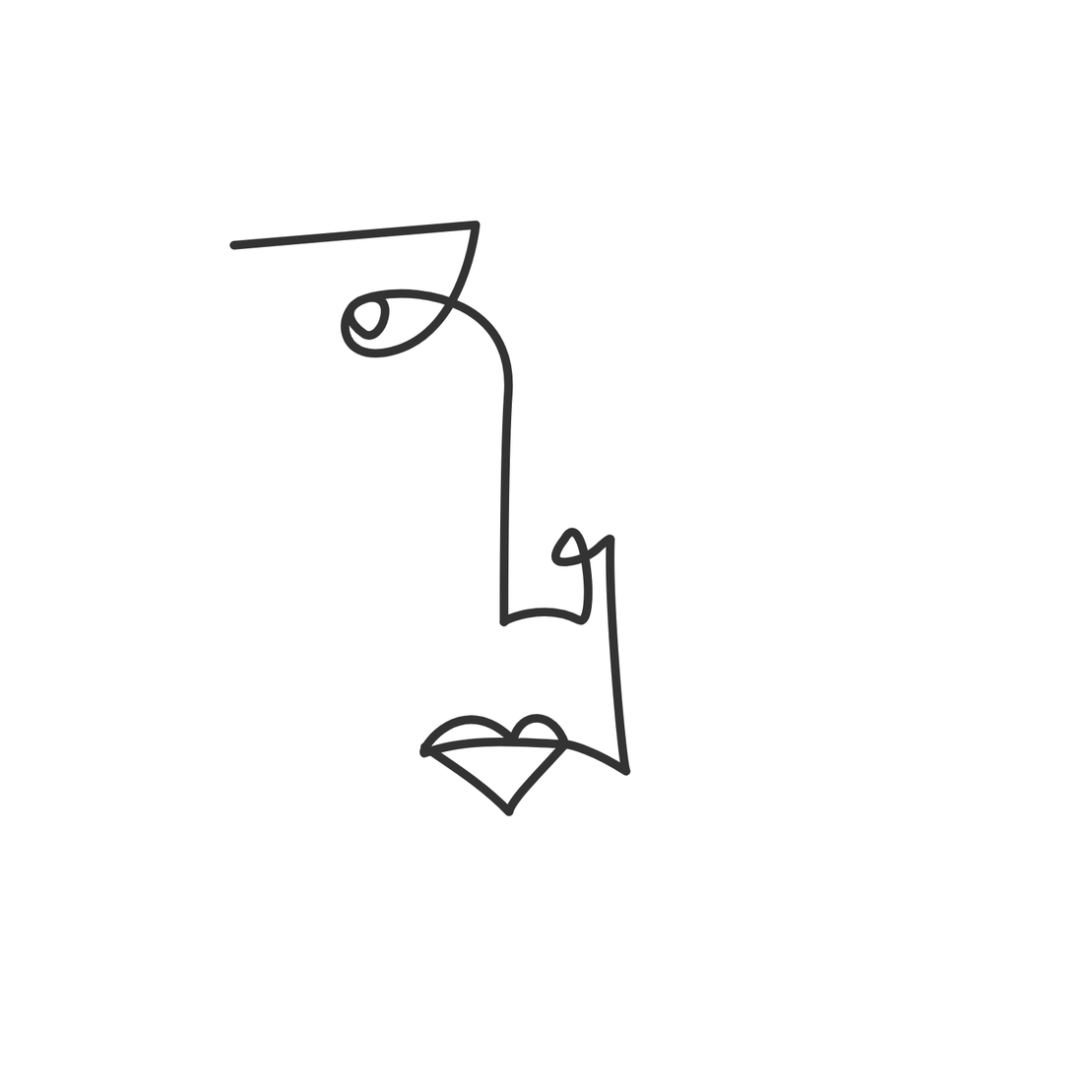 One line faces #35