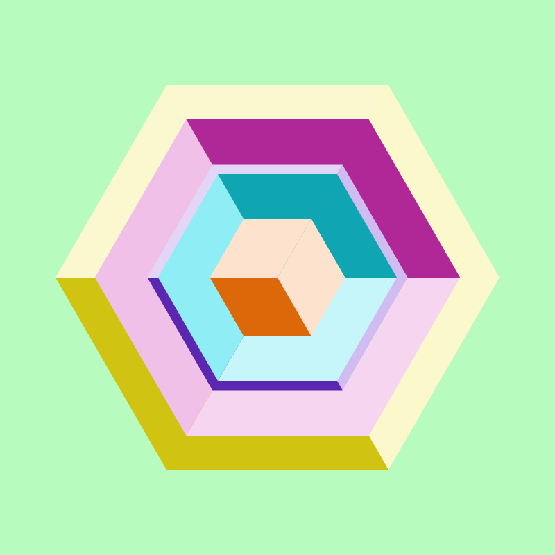 Hexagones - Art for Bots #50