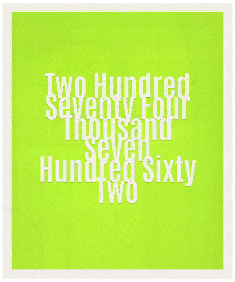 Count #274762