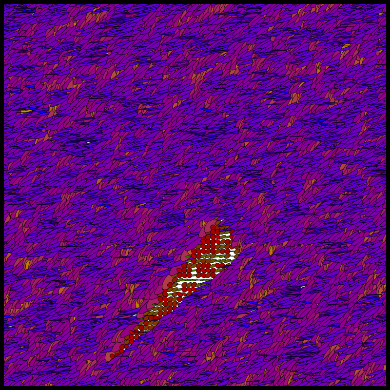 Flow Field Circles Triangle #50