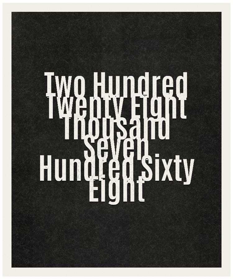 Count #228768