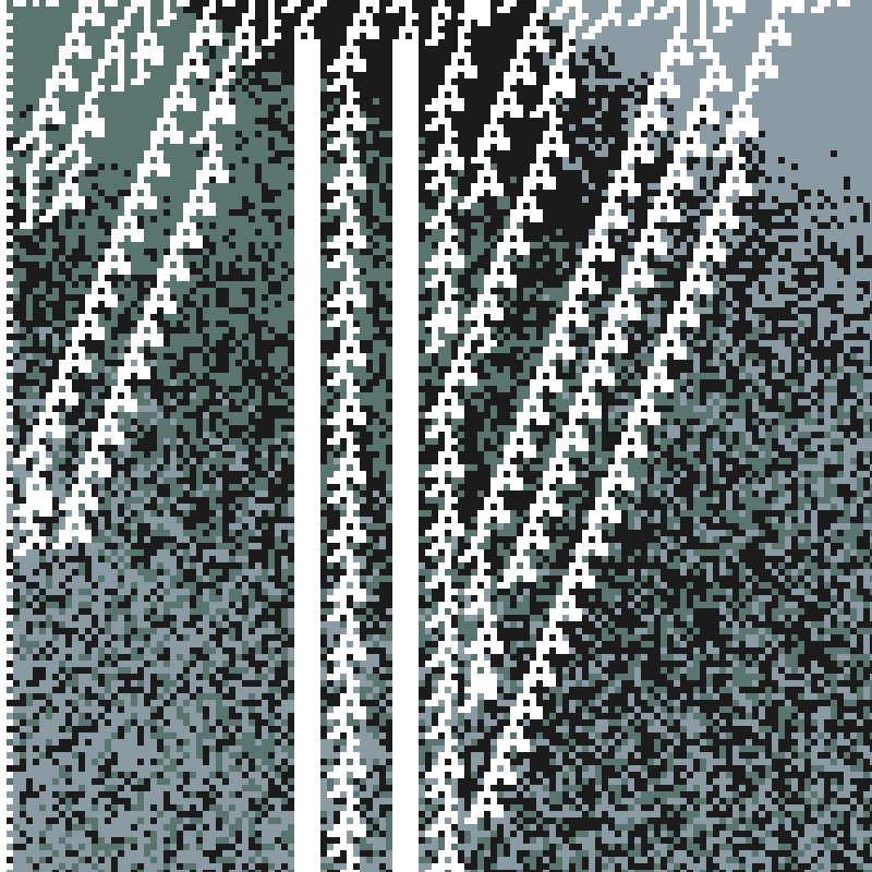 Colored Elementary Cellular Automaton #288