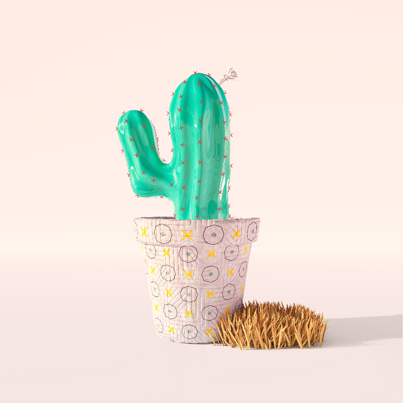 3D Crypto Cacti #55