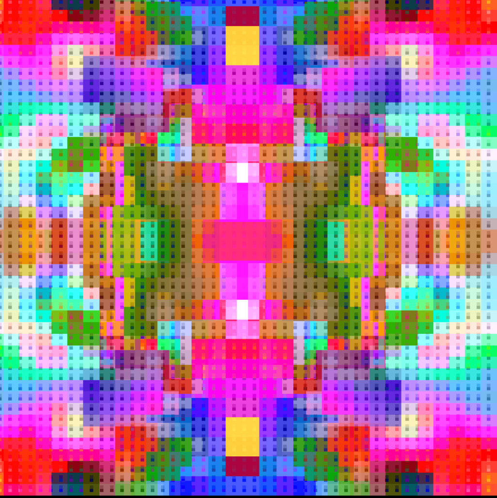 Magical Pixelated Kaleidoscope #14