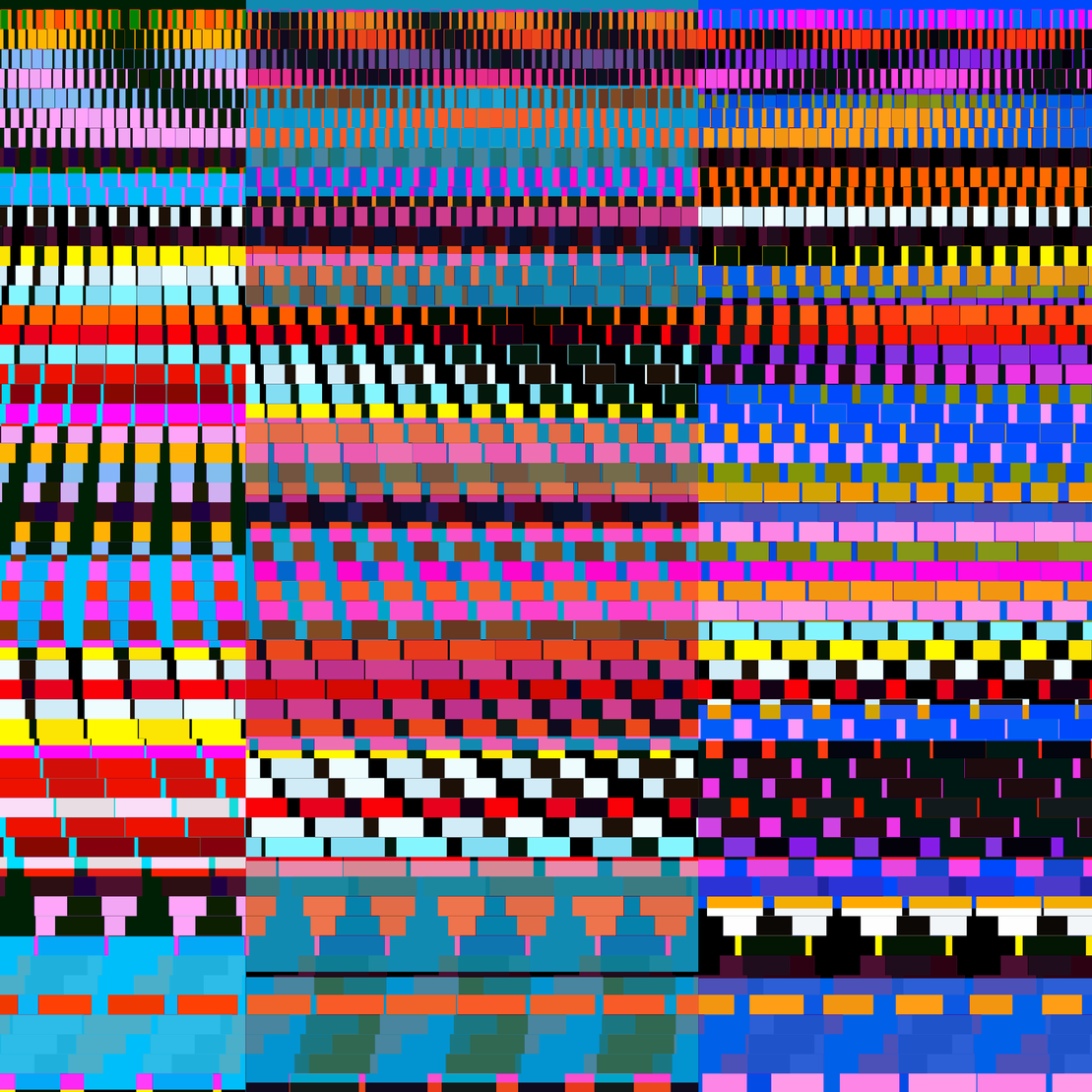 Glitchometry Stripes #118