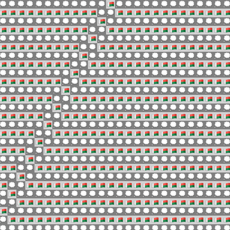 Elementary Cellular Emoji Automata #296