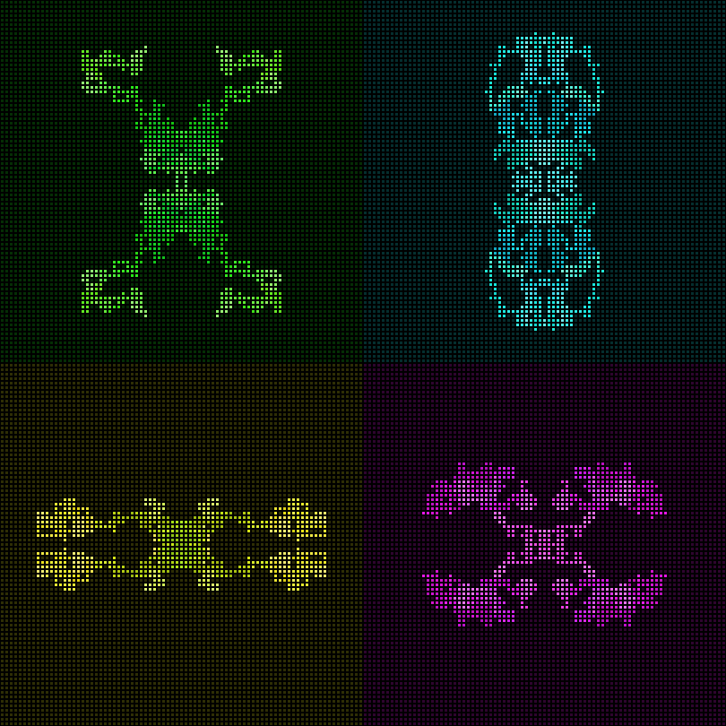 Dither Creatures 2x2 #68