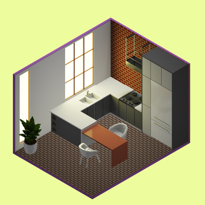 Isometric kitchen #26