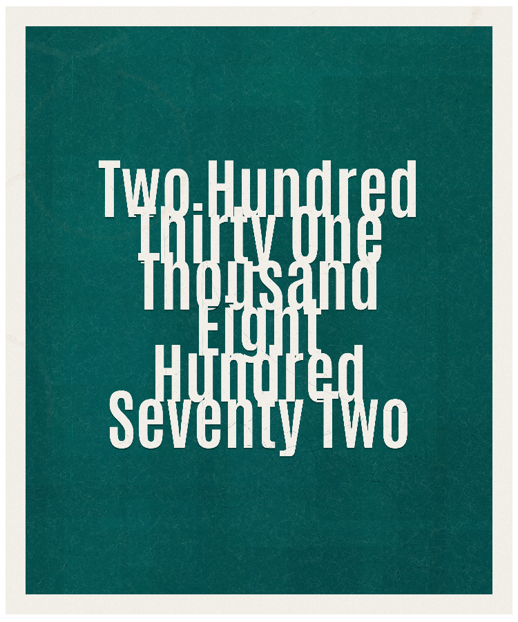 Count #231872