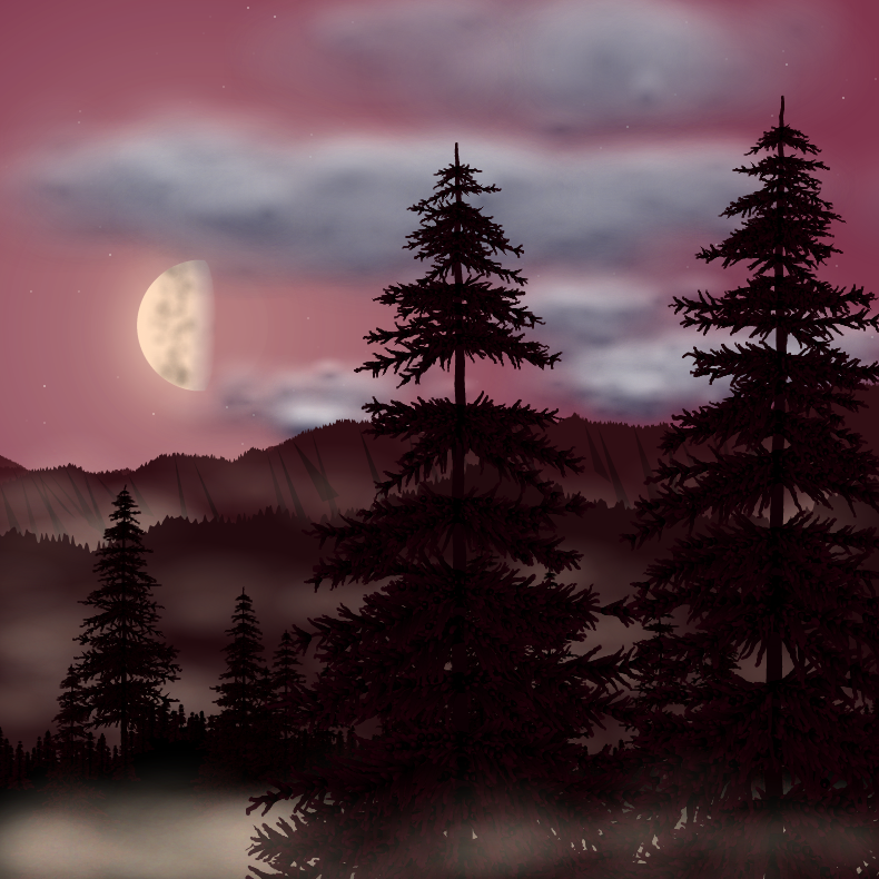 Moonlit Mountains #63