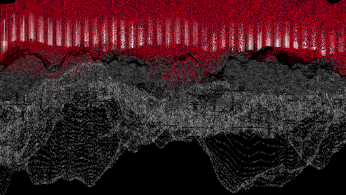 Pixel rain in a data landsacape #134