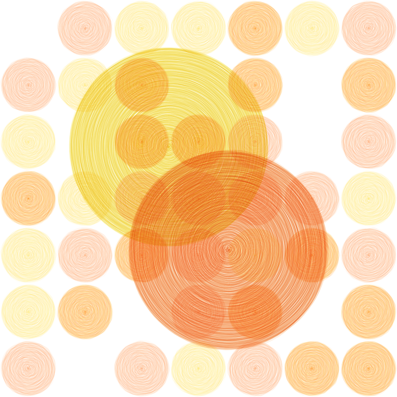 Brushed Circles #8