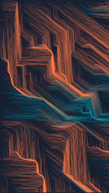 Algoscapes | Rock-face #125
