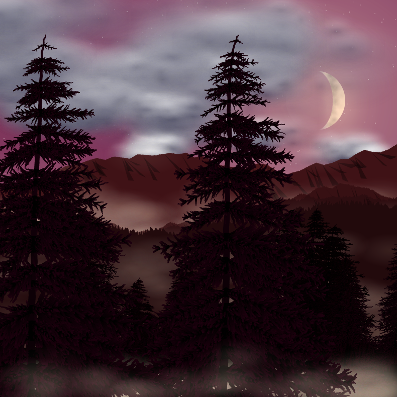 Moonlit Mountains #27