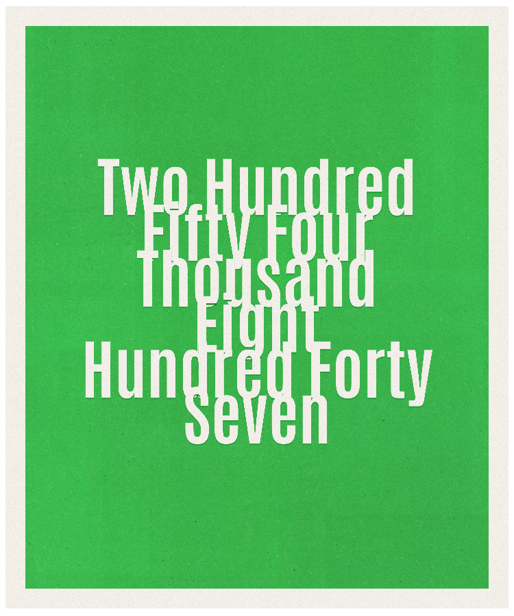 Count #254847