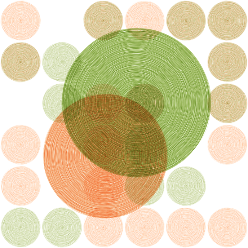 Brushed Circles #179