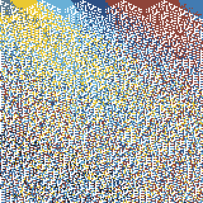 Colored Elementary Cellular Automaton #340