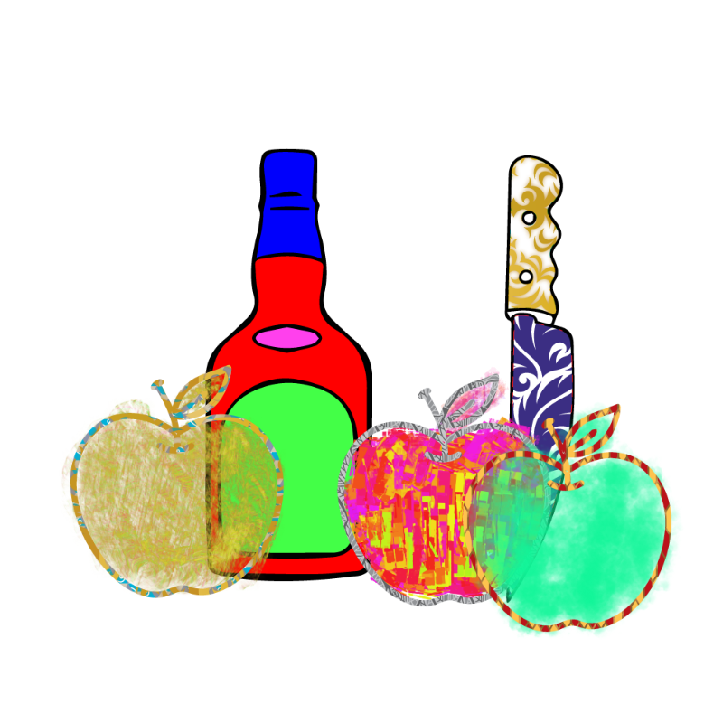 bottle and apples #99