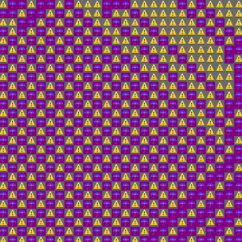 Elementary Cellular Emoji Automata #7