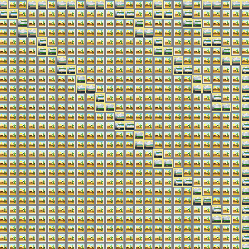 Elementary Cellular Emoji Automata #574