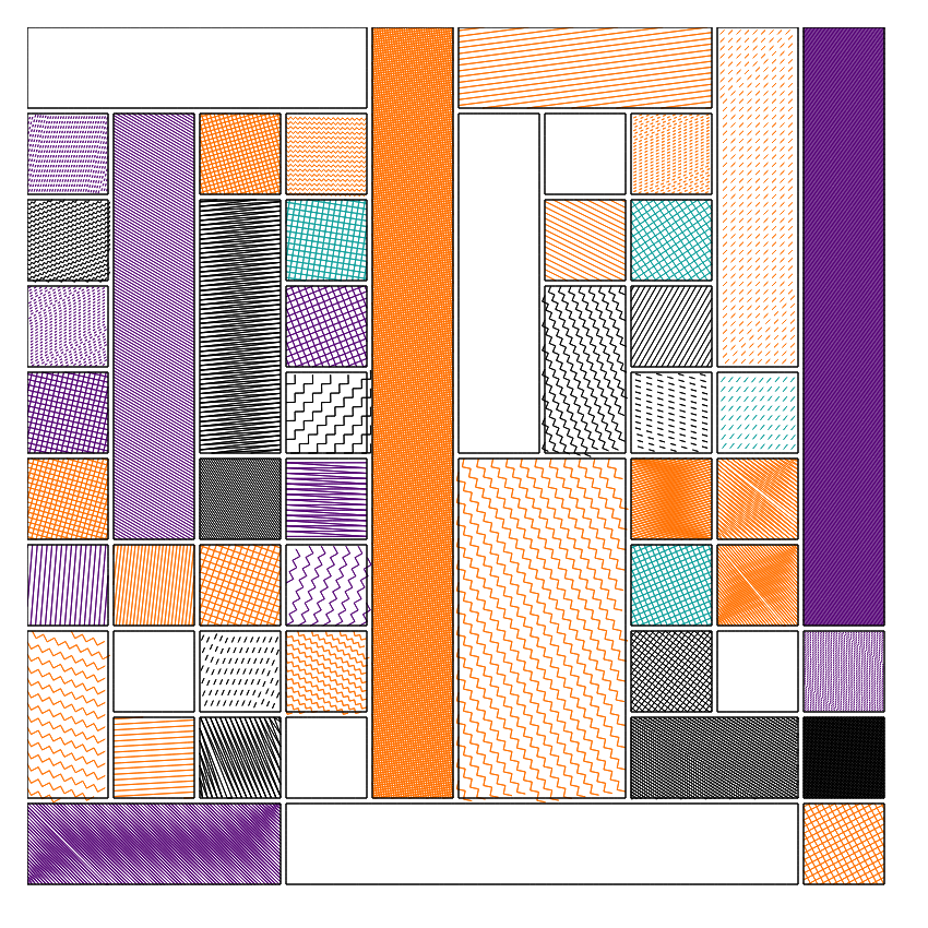 Strips layouts - Hatching #8