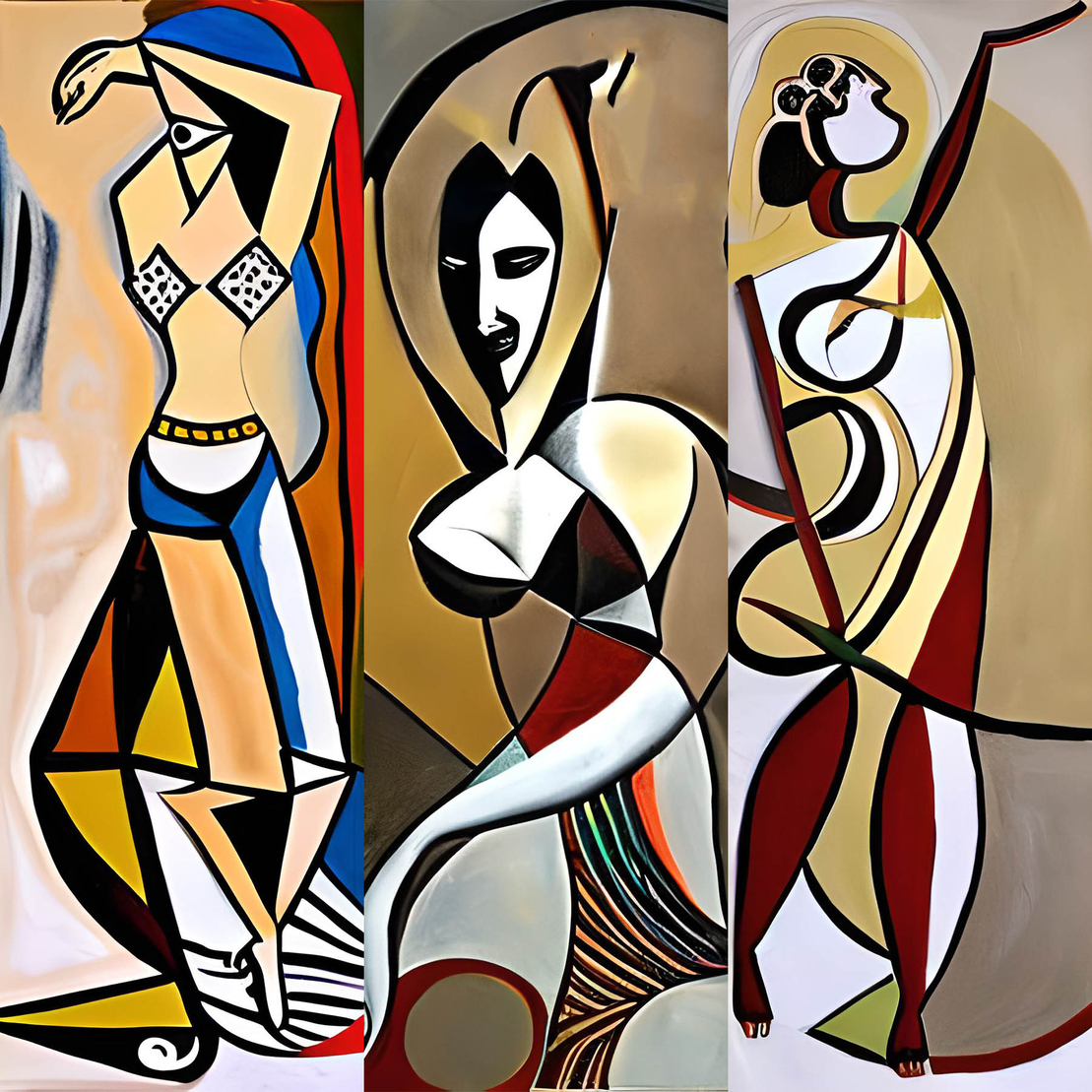 Cubism Dancers #4