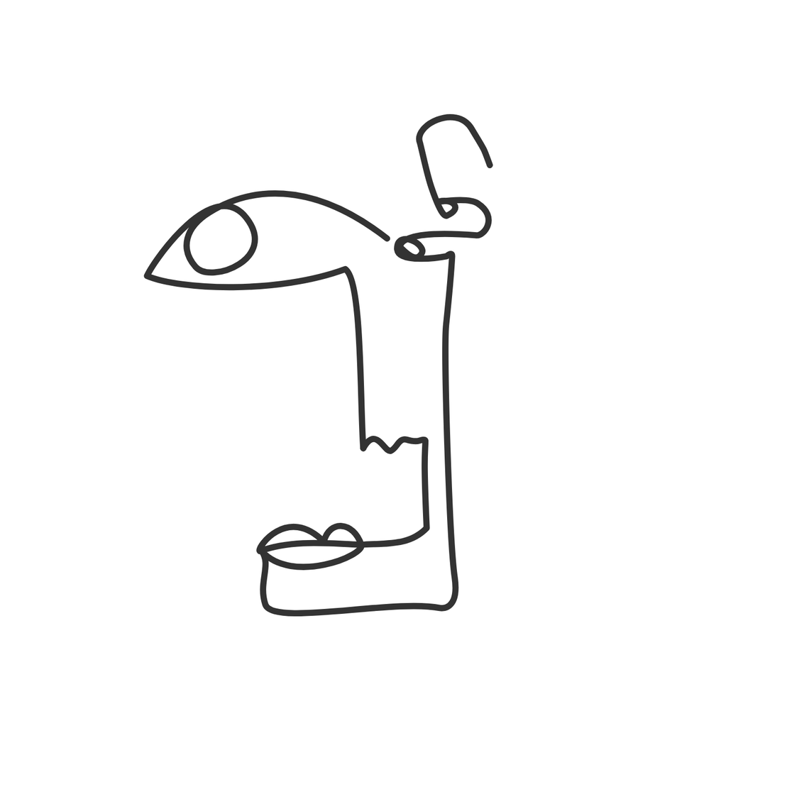 One line faces #33