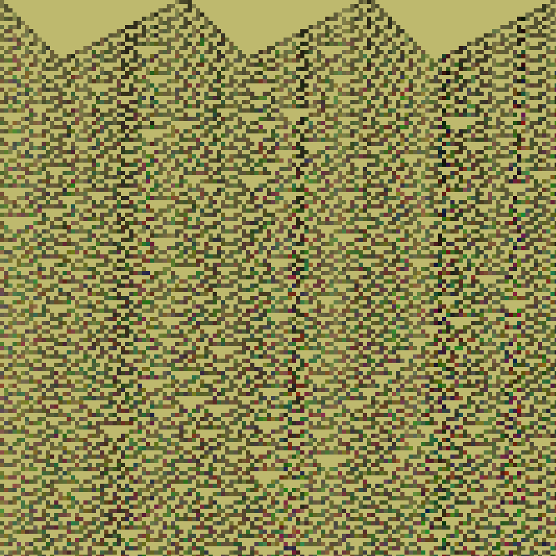 Colored Elementary Cellular Automaton #373