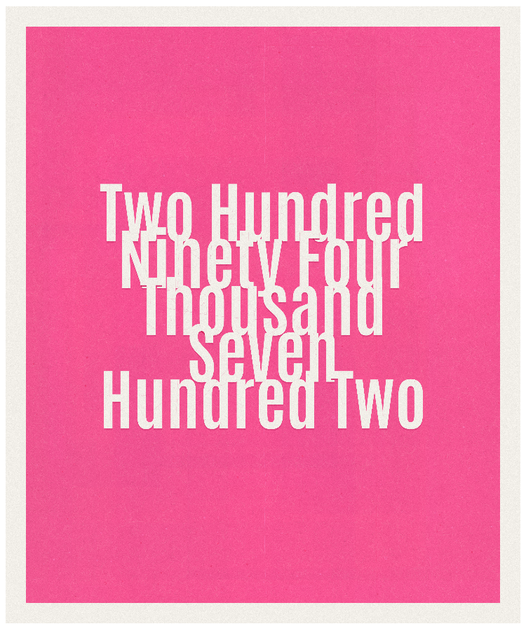 Count #294702