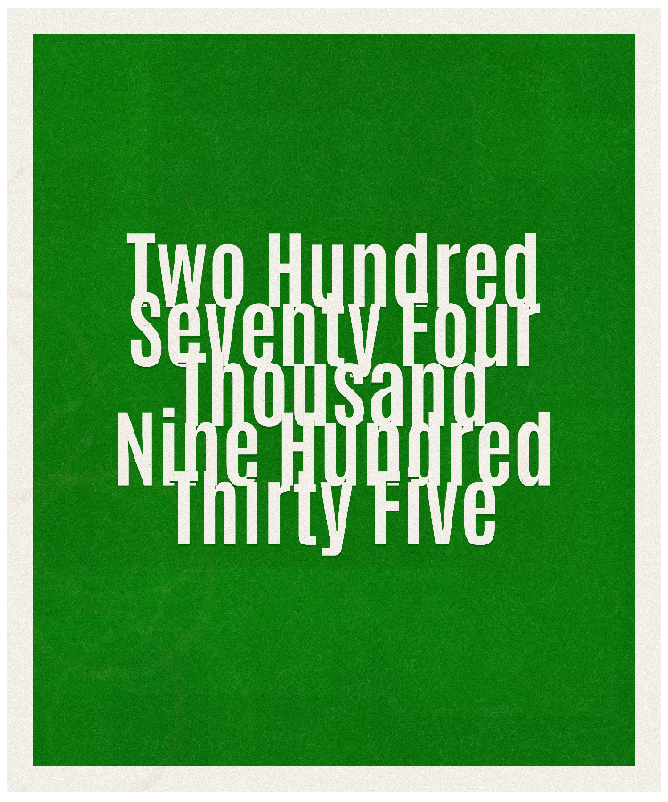 Count #274935