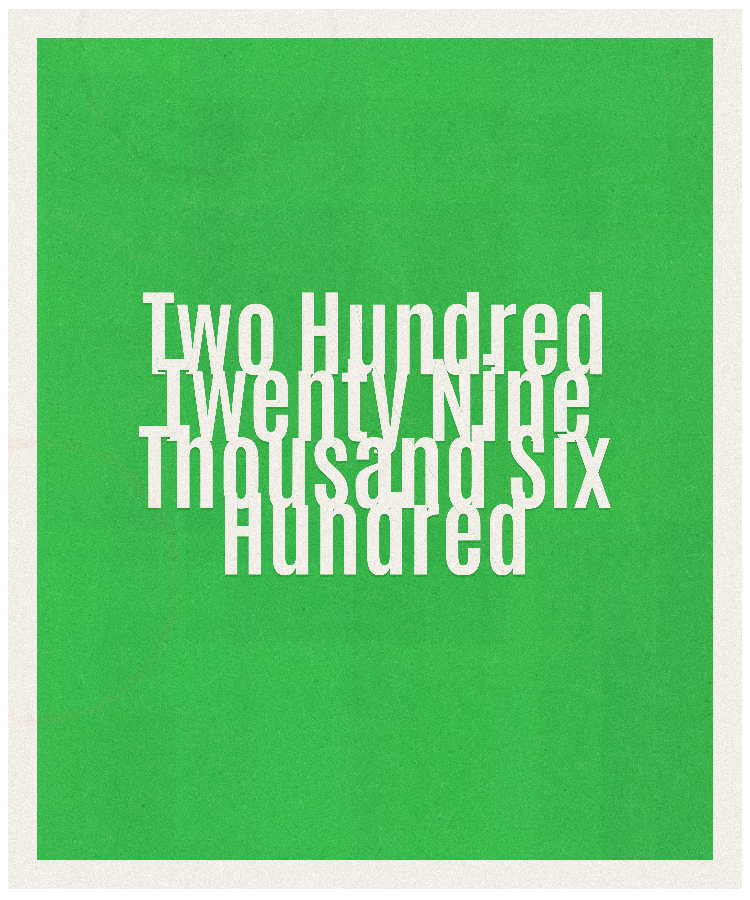 Count #229600