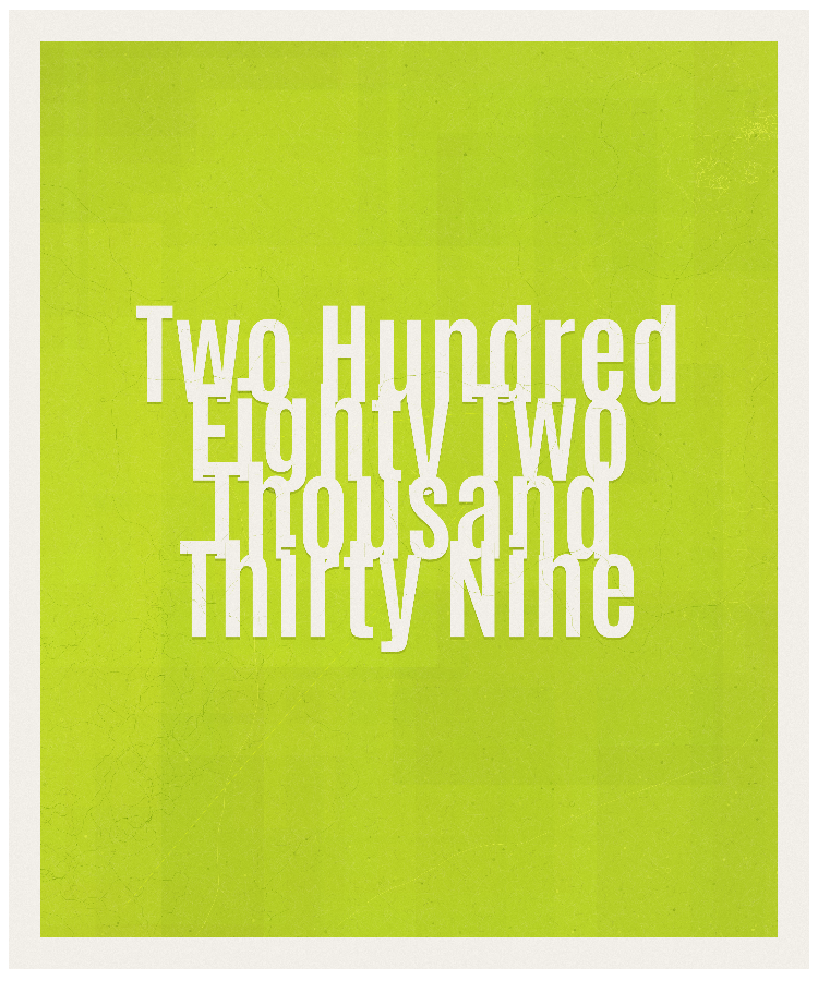 Count #282039