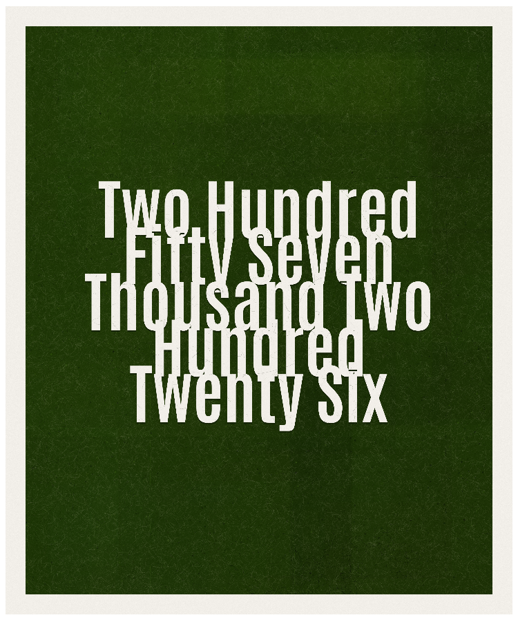 Count #257226