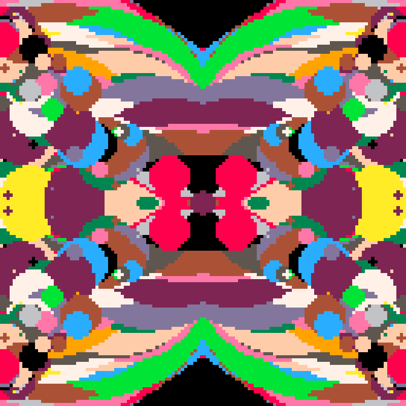 Rapid Psychedelic Inkblot Test Generator #43