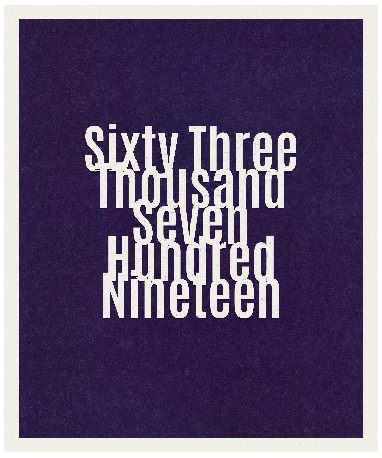 Count #63719