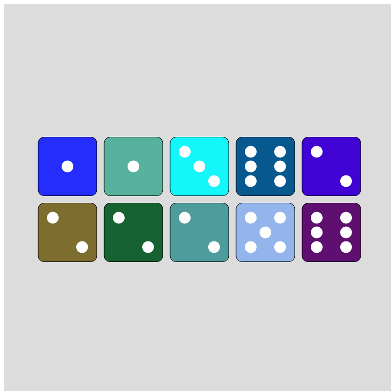 Colorful Dice