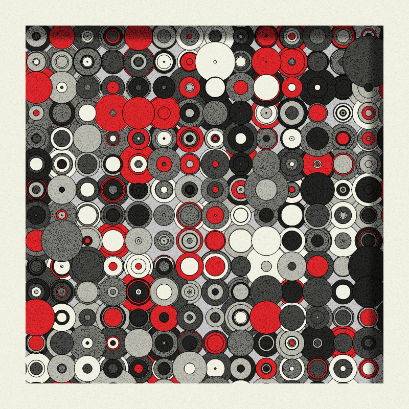 Red, Grey and Circles #2